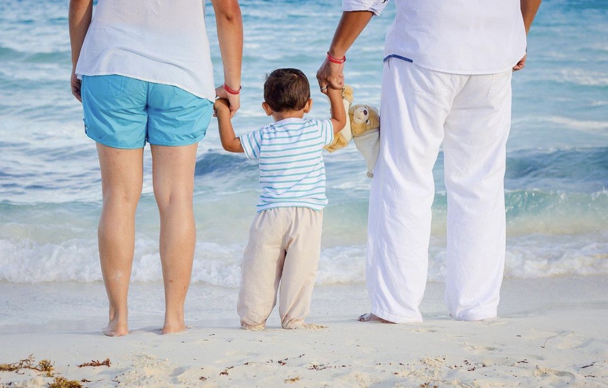 Playa en familia
